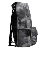 Dolce & Gabbana Multicolor Camouflage Cotton Backpack