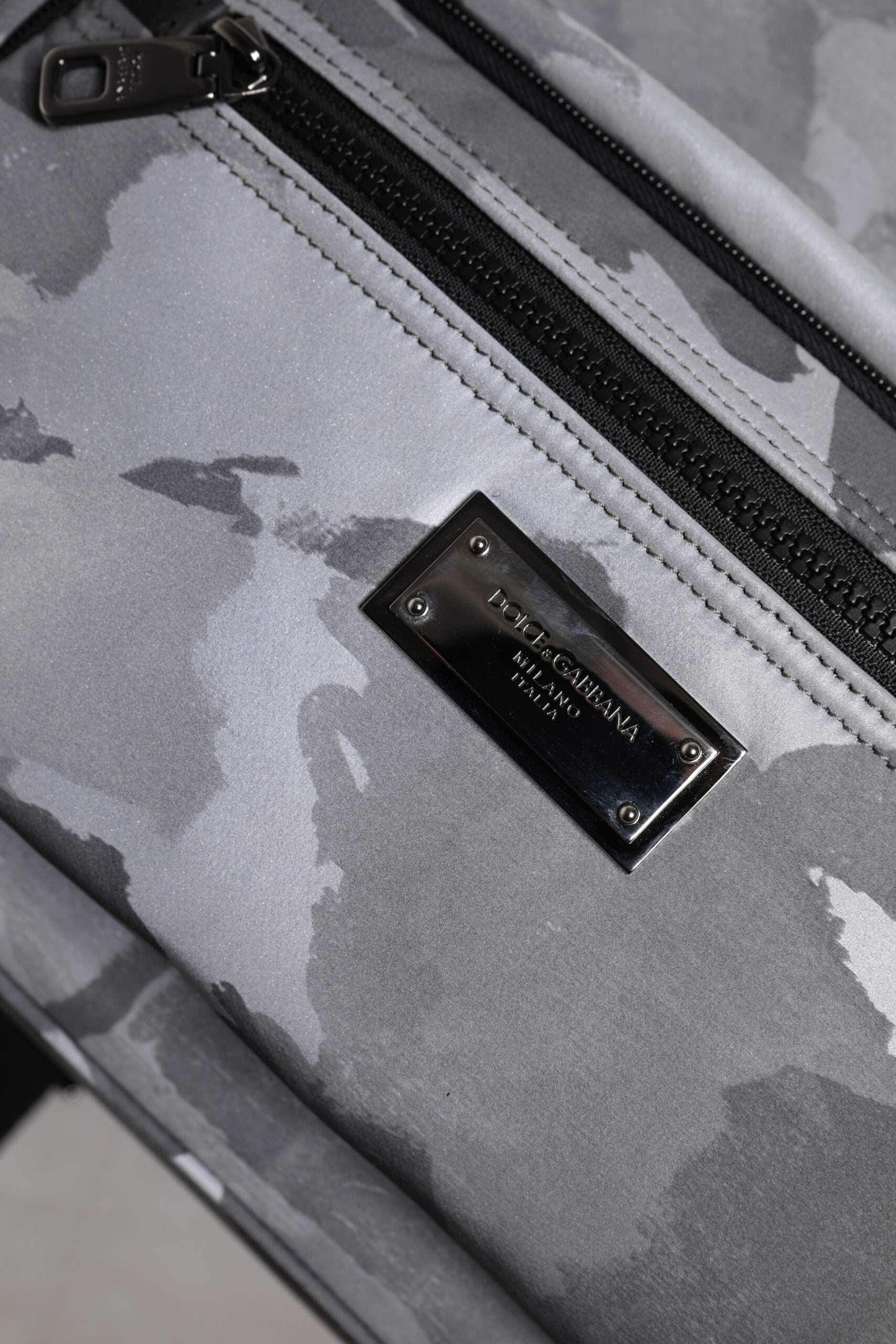 Dolce & Gabbana Multicolor Camouflage Cotton Backpack