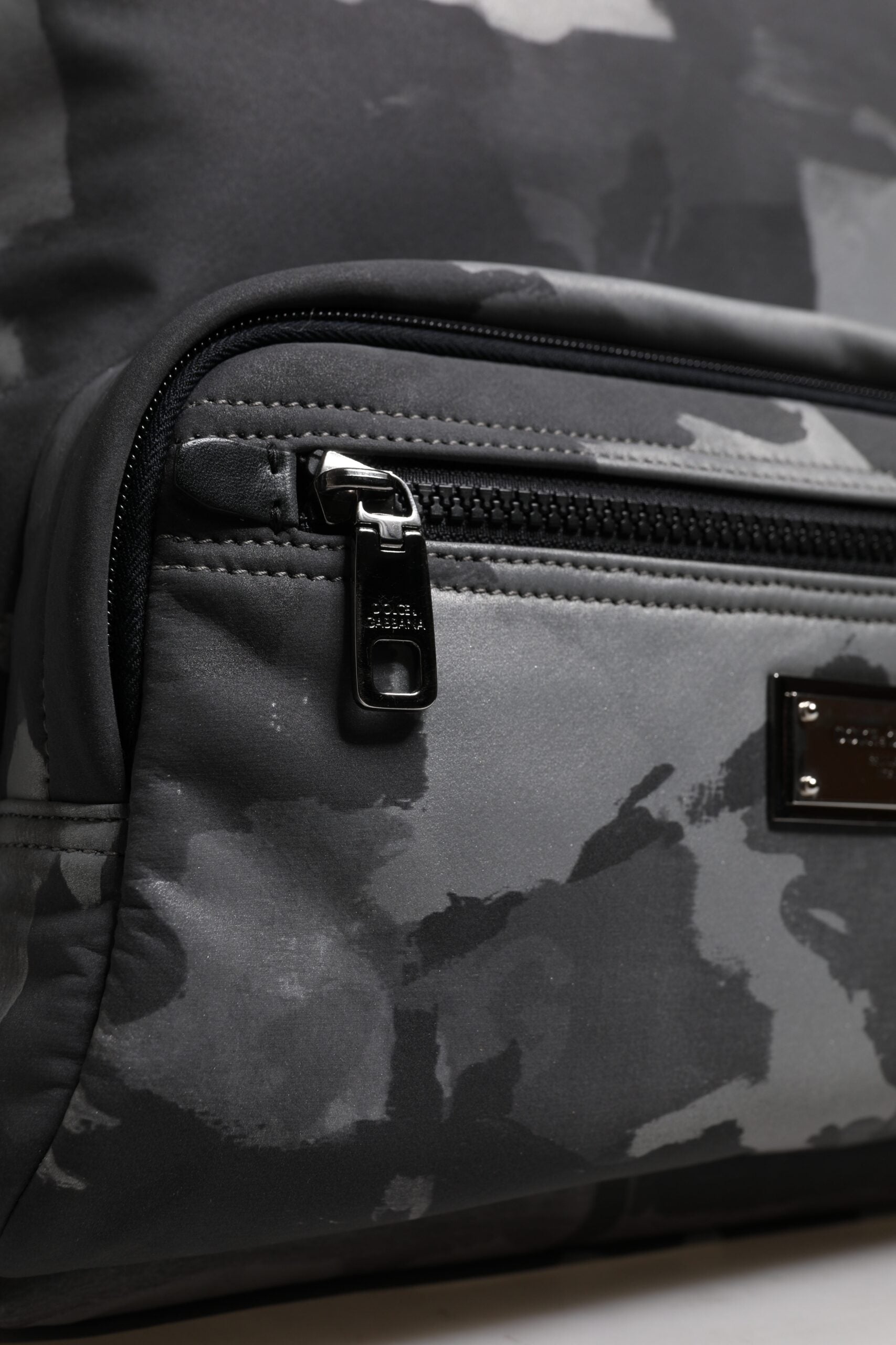Dolce & Gabbana Multicolor Camouflage Cotton Backpack