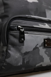 Dolce & Gabbana Multicolor Camouflage Cotton Backpack