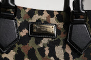 Multicolor Leopard Shopping Tote Shoulder Bag