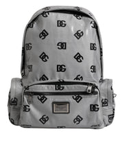 Dolce & Gabbana Gray Black Polyester Backpack