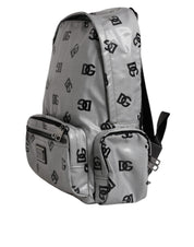 Dolce & Gabbana Gray Black Polyester Backpack
