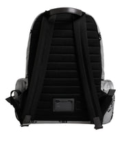 Dolce & Gabbana Gray Black Polyester Backpack