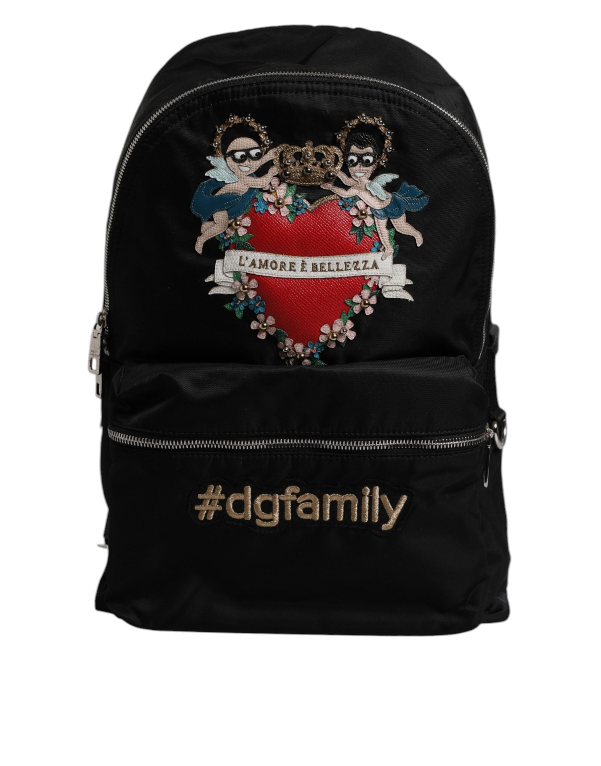 Dolce & Gabbana Black Nylon Backpack