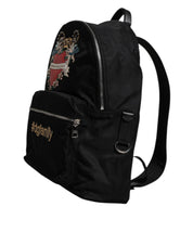 Dolce & Gabbana Black Nylon Backpack