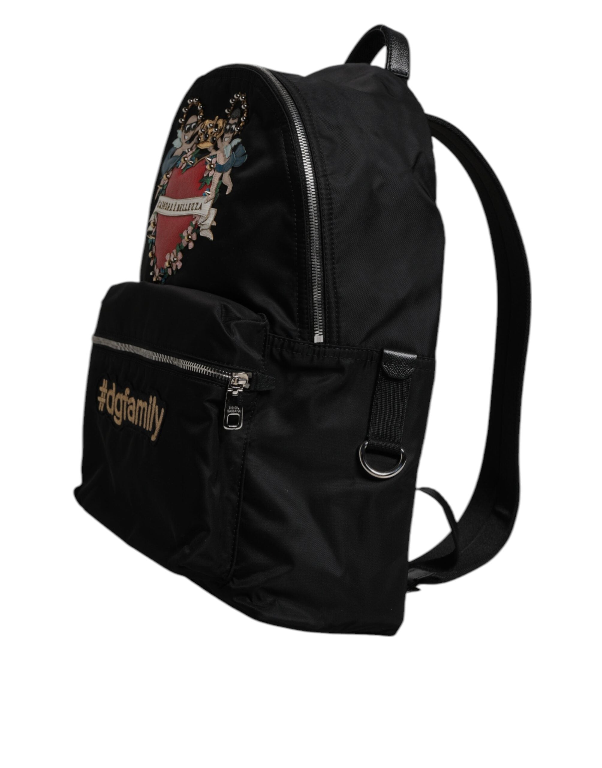 Dolce & Gabbana Black Nylon Backpack