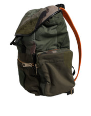 Dolce & Gabbana Ryggsäck i militärgrön bomull