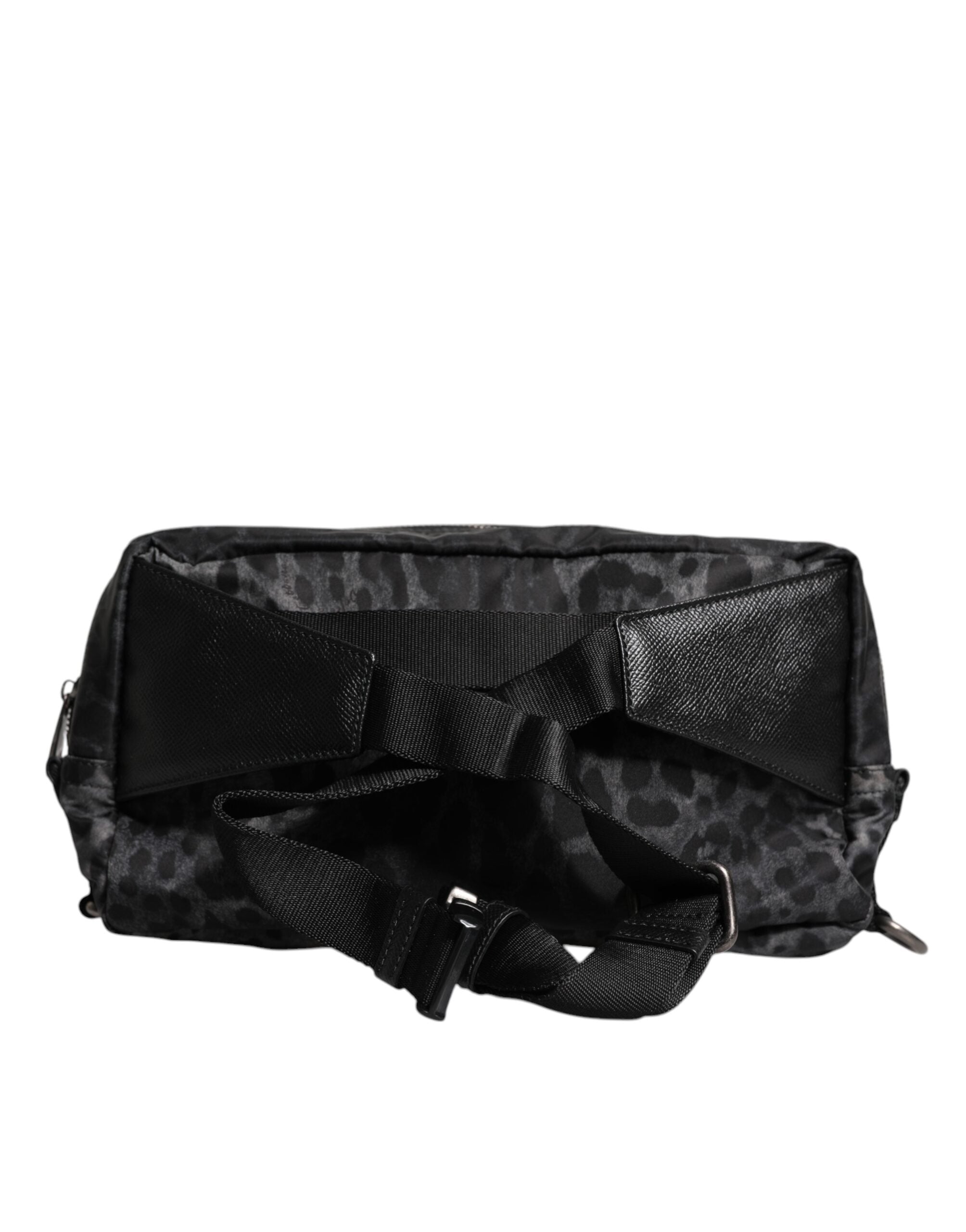 Dolce & Gabbana Black Gray Leopard Belt Bag
