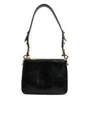 Dolce & Gabbana Black Leather Shoulder Sling Clutch Bag