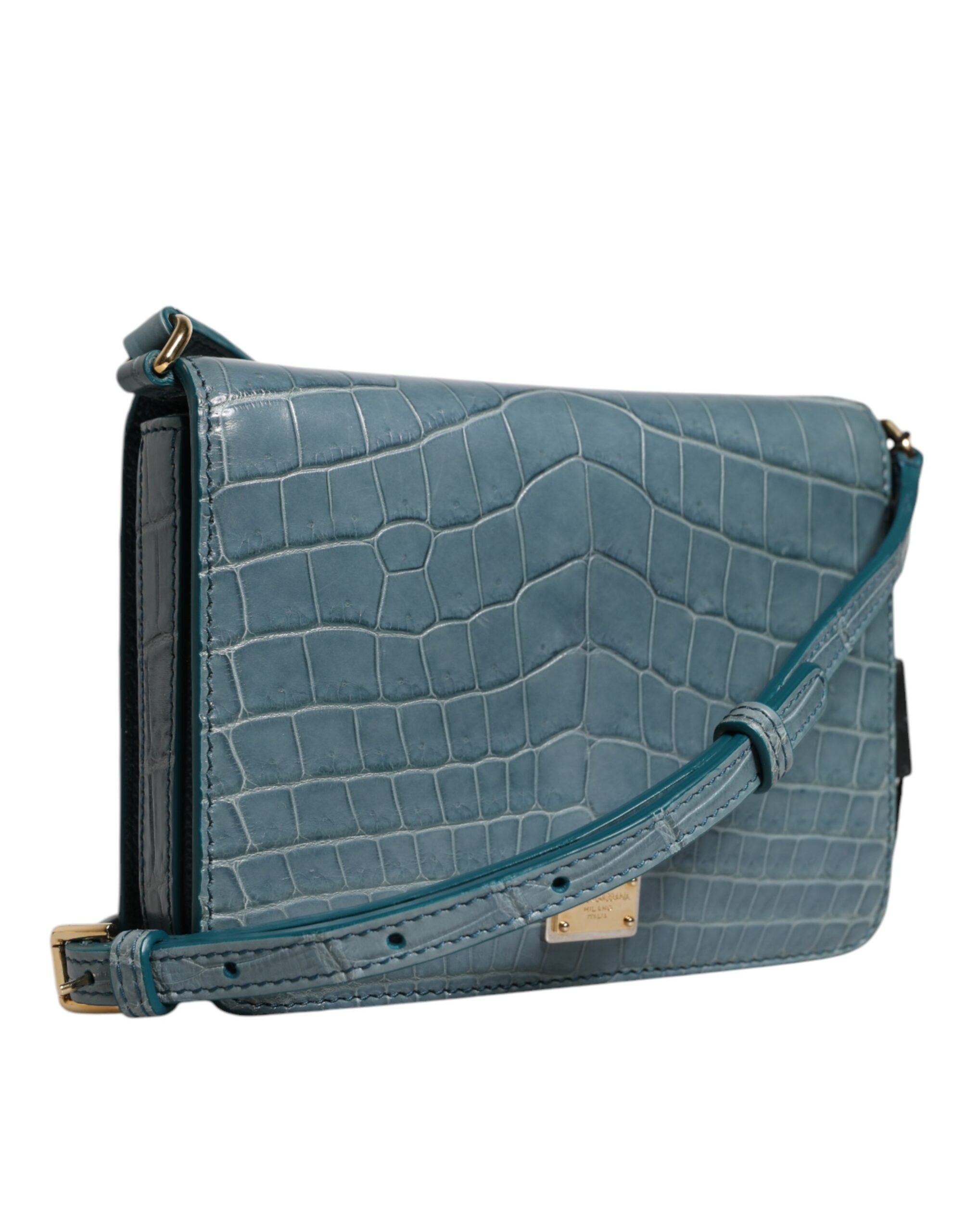 Grön exotiskläder DG-plakett crossbody minitask
