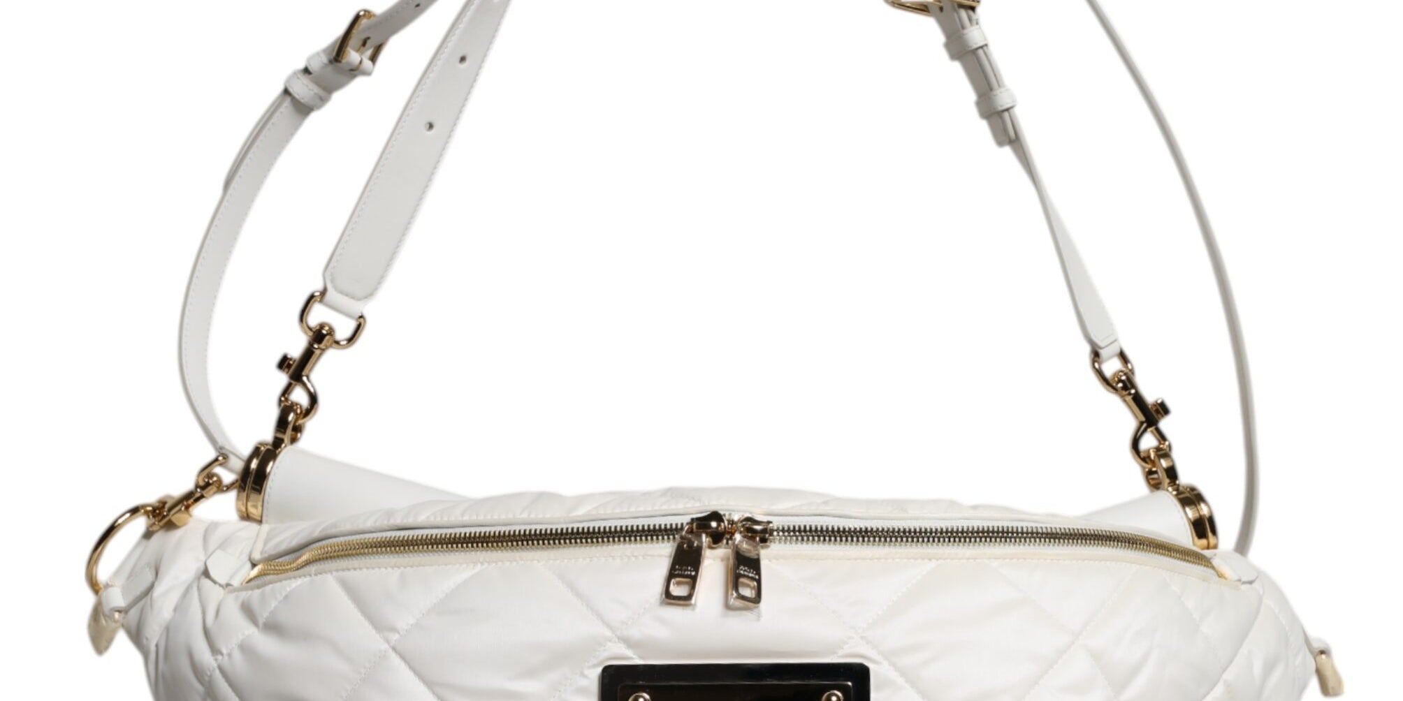 Dolce & Gabbana White Polyester Belt Bag