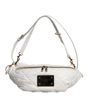Dolce & Gabbana White Polyester Belt Bag