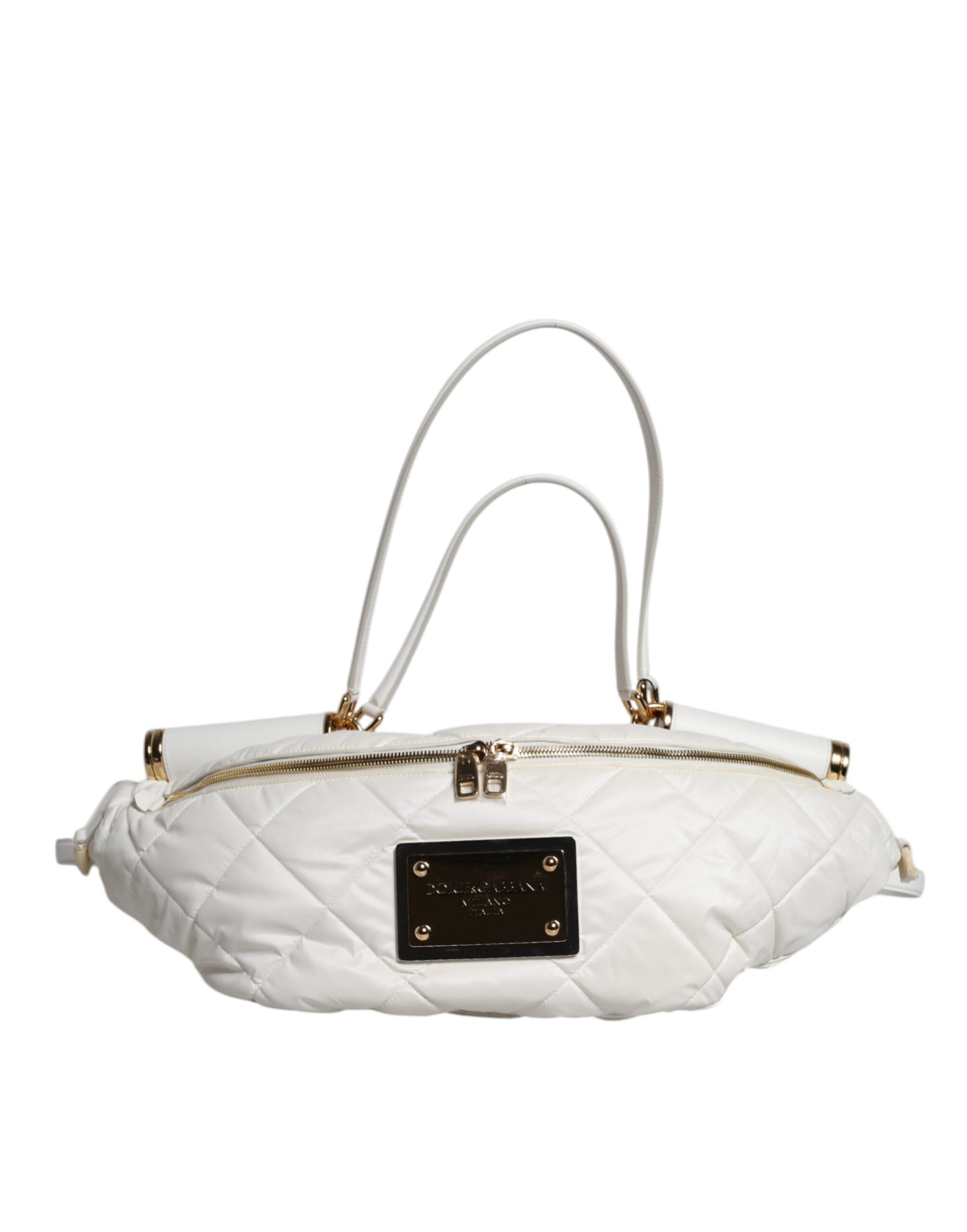 Dolce & Gabbana White Polyester Belt Bag