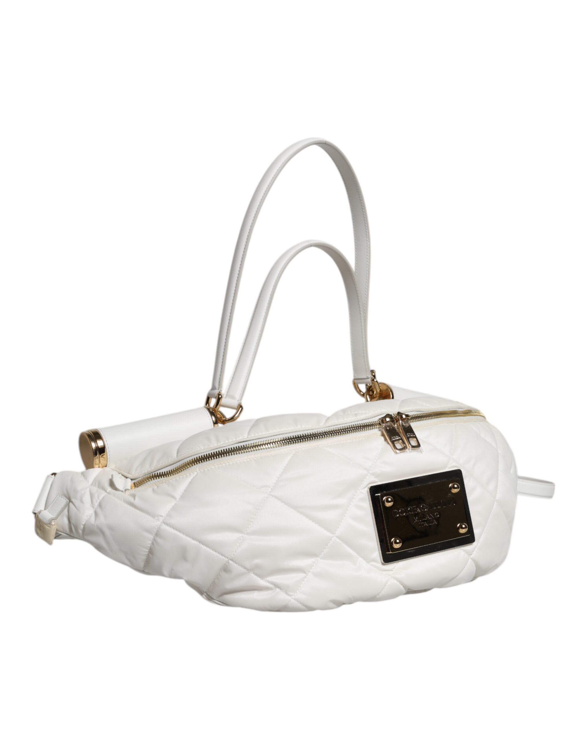 Dolce & Gabbana White Polyester Belt Bag