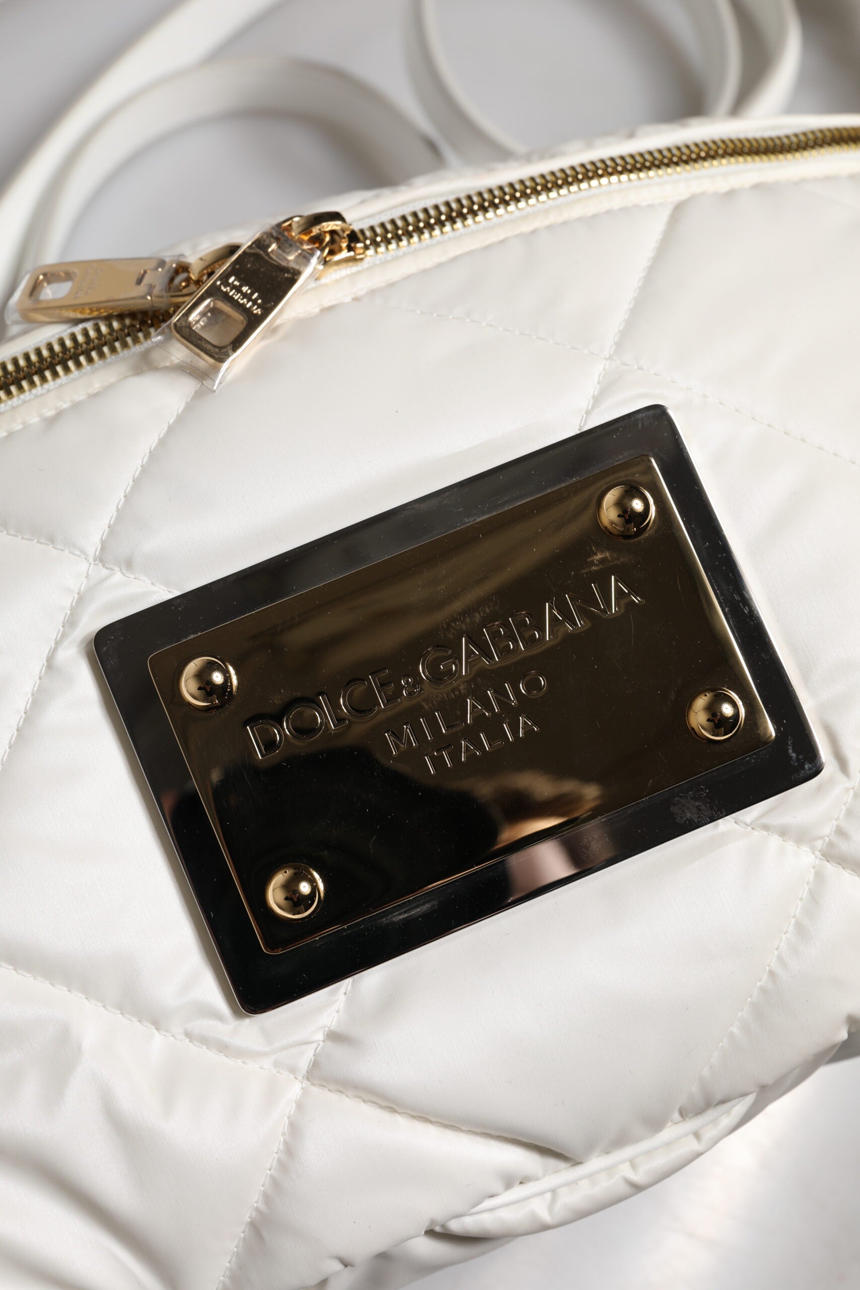 Dolce & Gabbana White Polyester Belt Bag