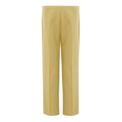 Golden Elegance Cotton Pants