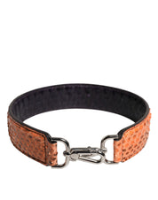 Dolce & Gabbana Black Beige Python Leather Shoulder Strap