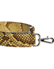 Dolce & Gabbana Yellow Python Leather Shoulder Strap