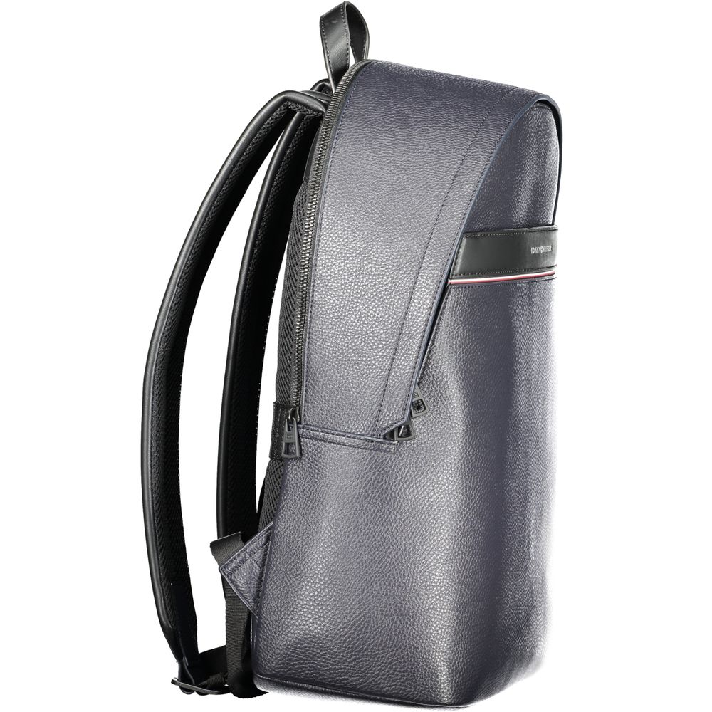 Tommy Hilfiger Blue Polyurethane Backpack