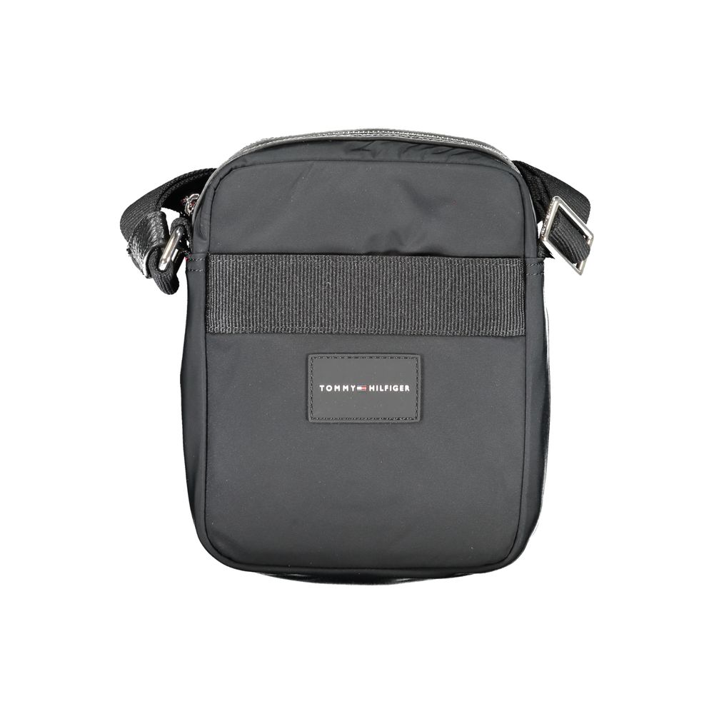 Tommy Hilfiger Black Recycled Polyester Shoulder Bag