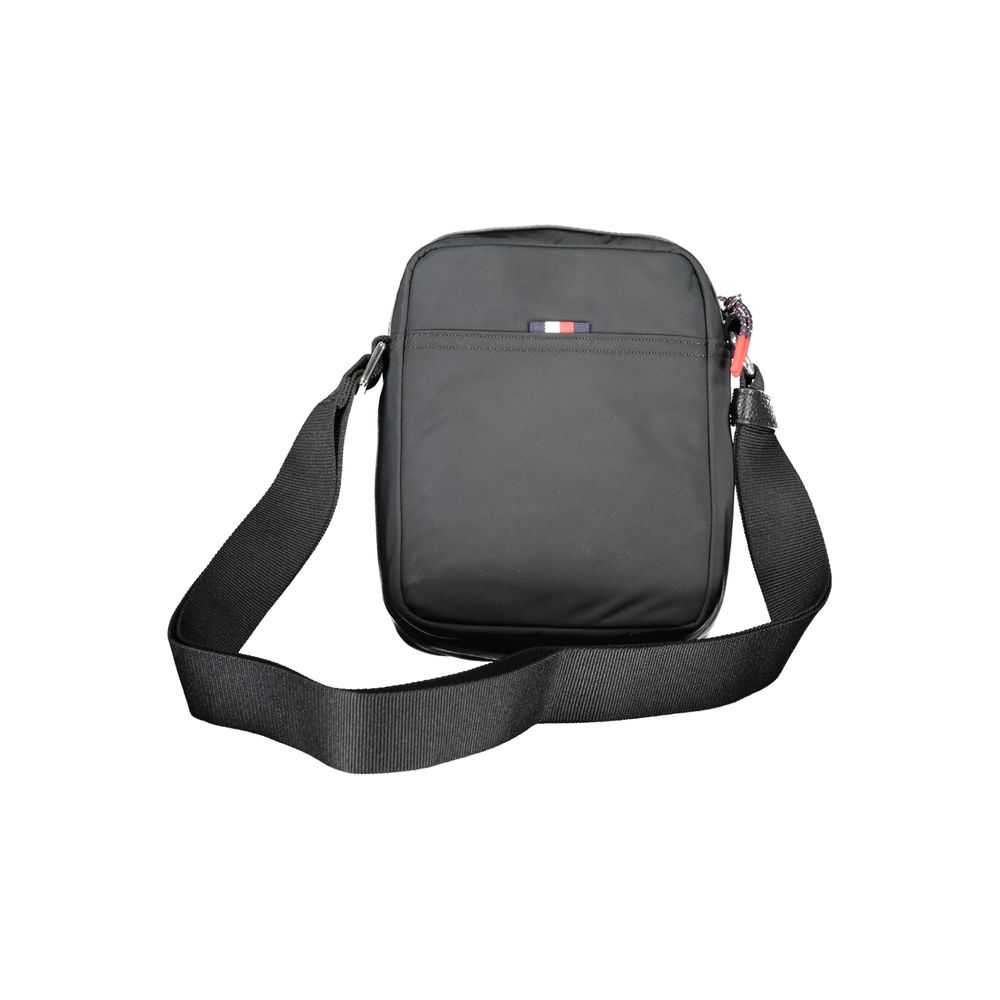 Tommy Hilfiger Black Recycled Polyester Shoulder Bag