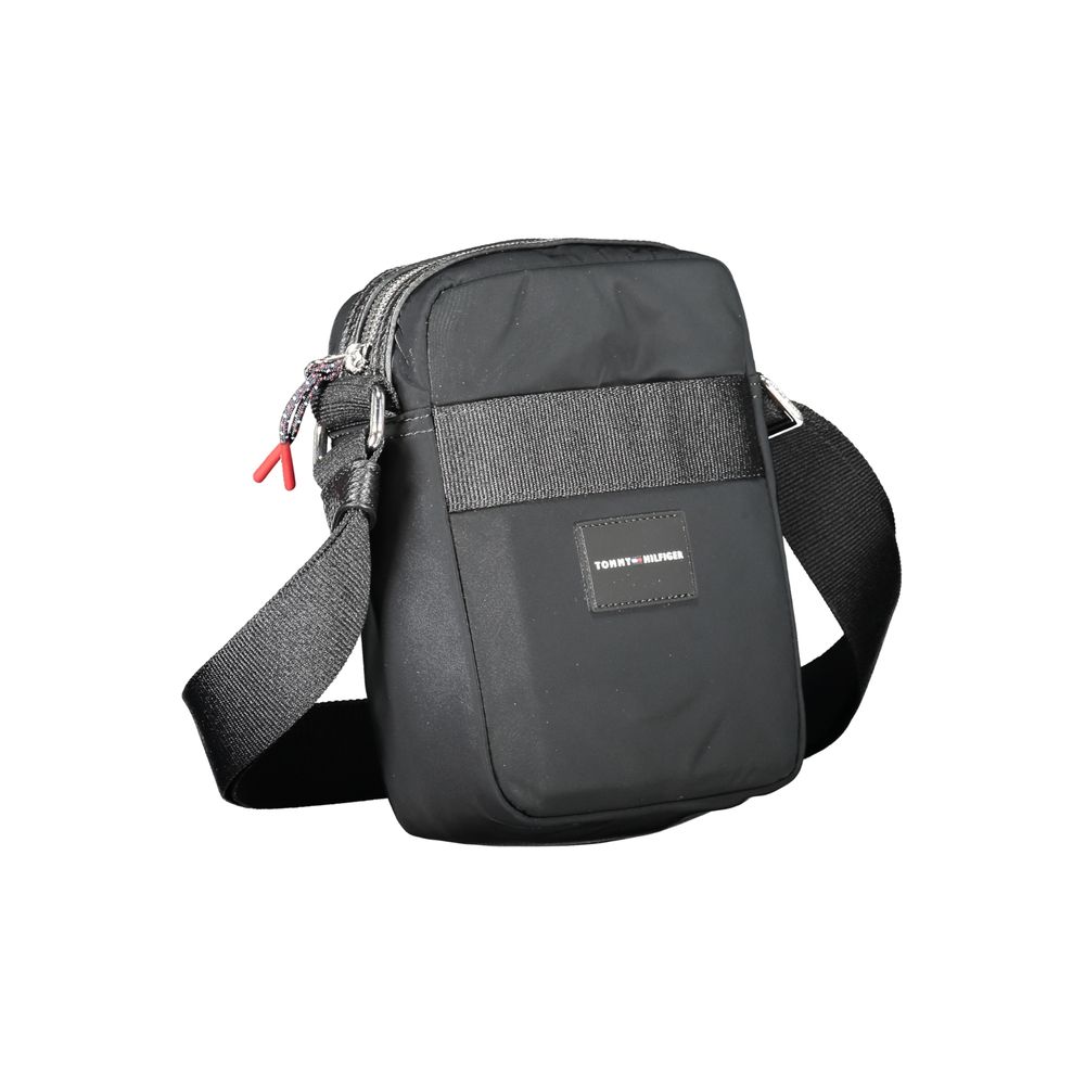 Tommy Hilfiger Black Recycled Polyester Shoulder Bag