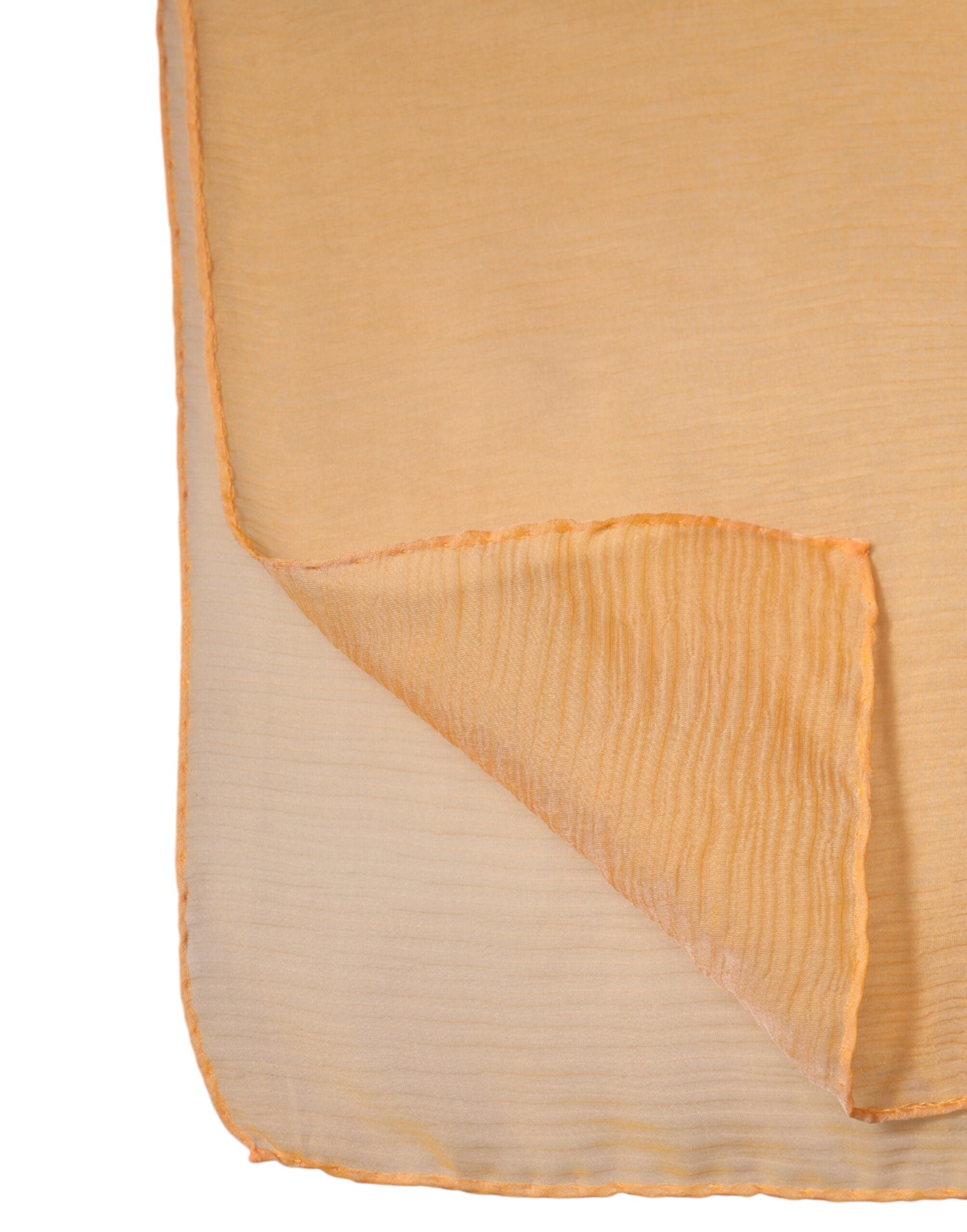 Orange Rektangulär Silkessjal