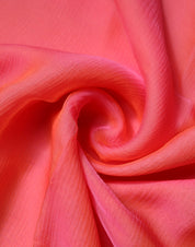 Rosa sidenrektangelhalsduk för kvinnor