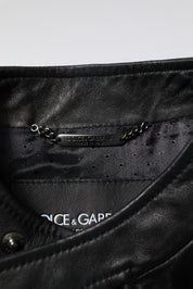 Black Sheep Leather Biker Full Zip Jacket