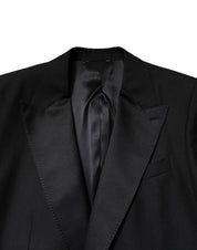 Black Wool Single Breasted Coat Blazer