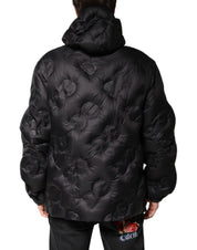 Black Hooded Parka Coat Winter Jacket