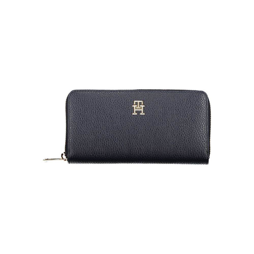 Tommy Hilfiger Blue Polyurethane Wallet