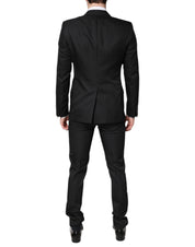 Black Single Breasted Formal 2 Piece Suit