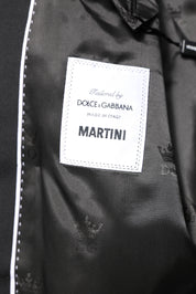Black MARTINI Double Breasted Coat Blazer