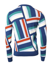 Multicolor Cashmere Knit Pullover Sweater