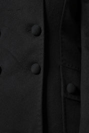 Svart GG Marmont Matelassé axelväska i läder