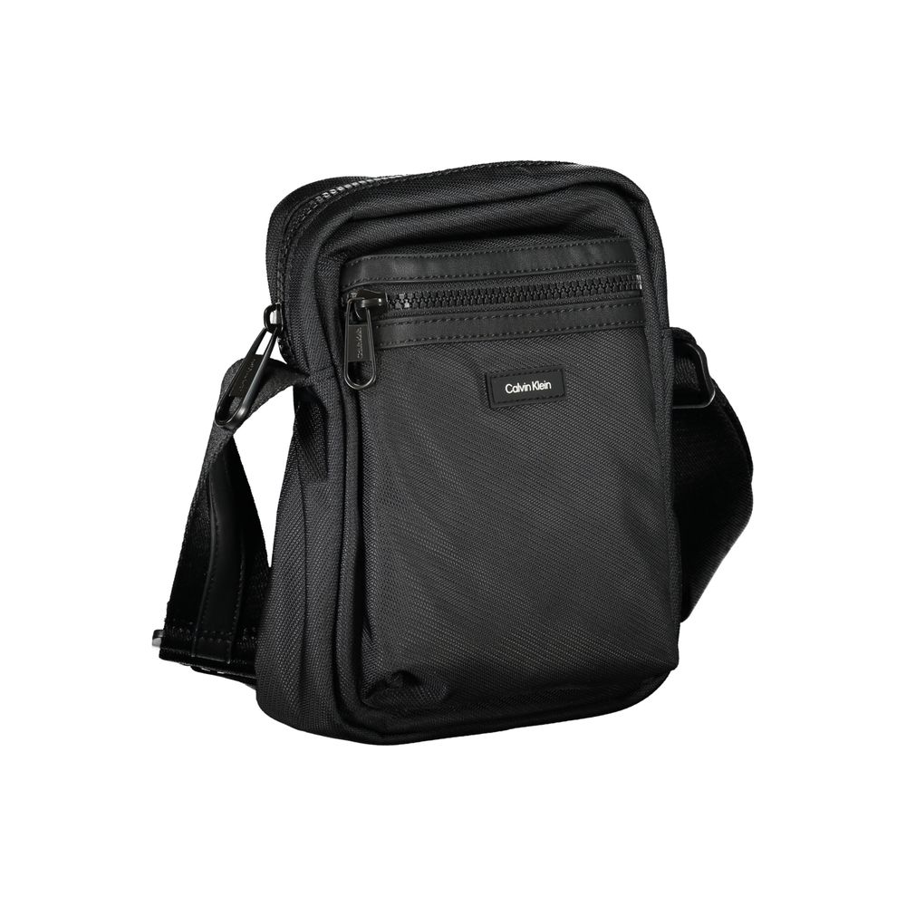 Calvin Klein Black Recycled Polyester Shoulder Bag