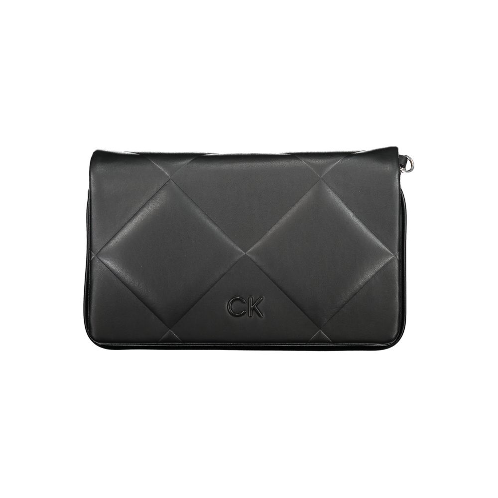 Calvin Klein Black Polyurethane Shoulder Bag