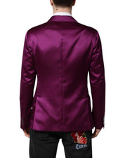 Purple Double Breasted Men Suit Coat Blazer