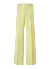 Lime Yellow Polyester Pants
