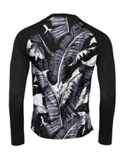 Black Printed Knitted Men Pullover Sweater