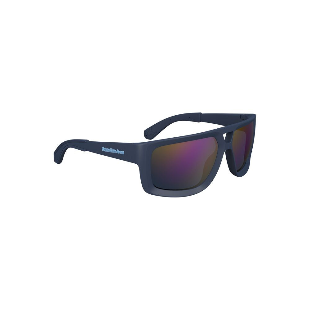 Calvin Klein Blue Plastic Square Sunglasses