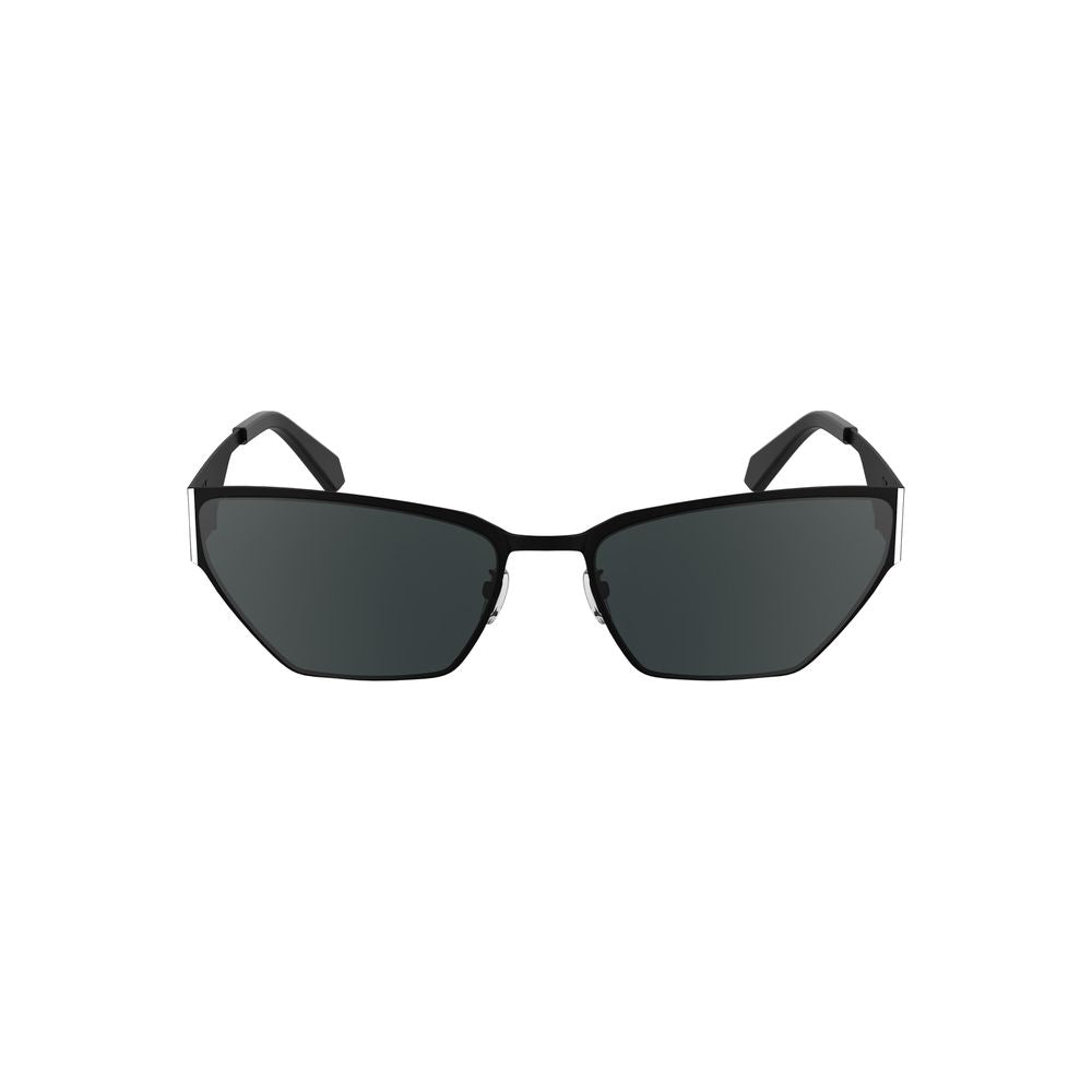 Calvin Klein Black Metal Cat-Eye Sunglasses