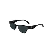 Calvin Klein Black Metal Cat-Eye Sunglasses