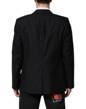Dark Blue MARTINI Wool Blazer Coat Jacket