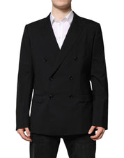 Black MARTINI Double Breasted Suit Jacket