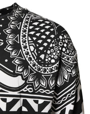 Black White Bandana Cotton Men Sweatshirt Sweater