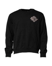 Black Logo Embroidery Sweatshirt Sweater