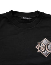 Black Logo Embroidery Sweatshirt Sweater